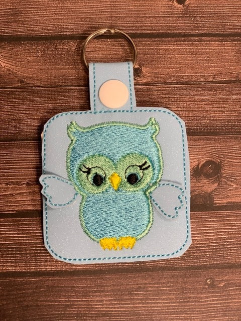 3D Owl Fobs- 4x4 and 5x7 grouped- DIGITAL Embroidery DESIGN