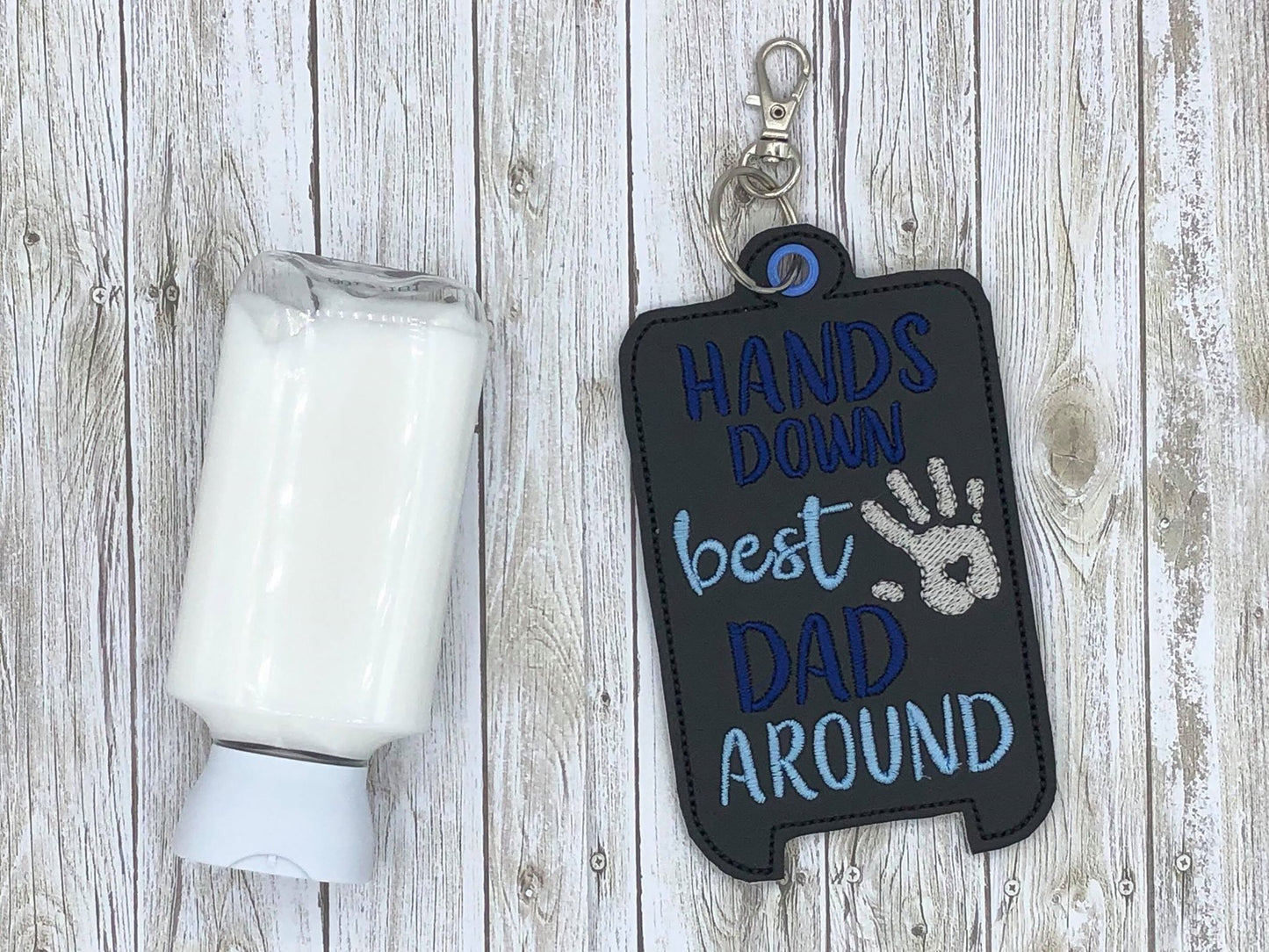 Hands Down Best Dad Around Lotion Holders 5x7 included- DIGITAL Embroidery DESIGN