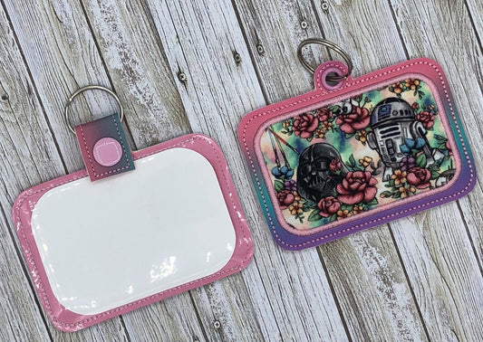 Applique ID holder/luggage tag - DIGITAL Embroidery design