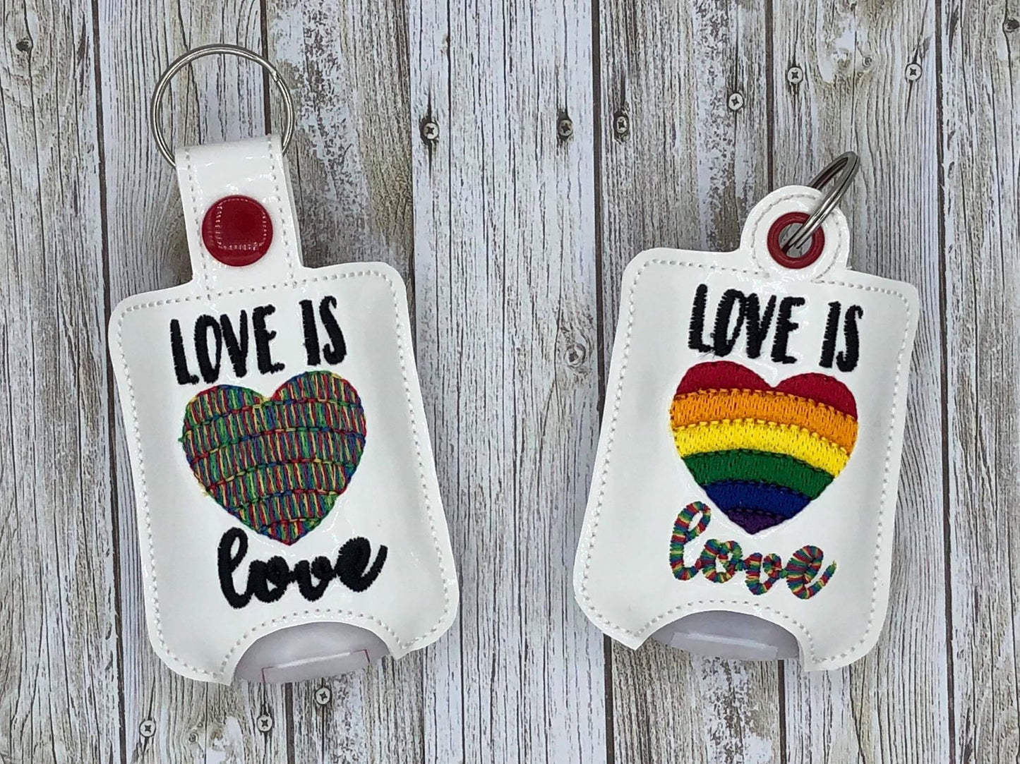 Love is Love Sanitizer Holder - DIGITAL Embroidery DESIGN