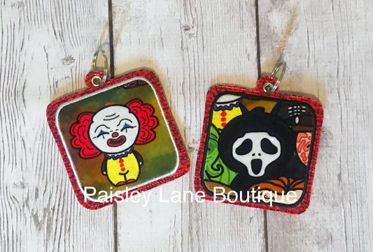 Applique XL eyelet fob - DIGITAL Embroidery DESIGN