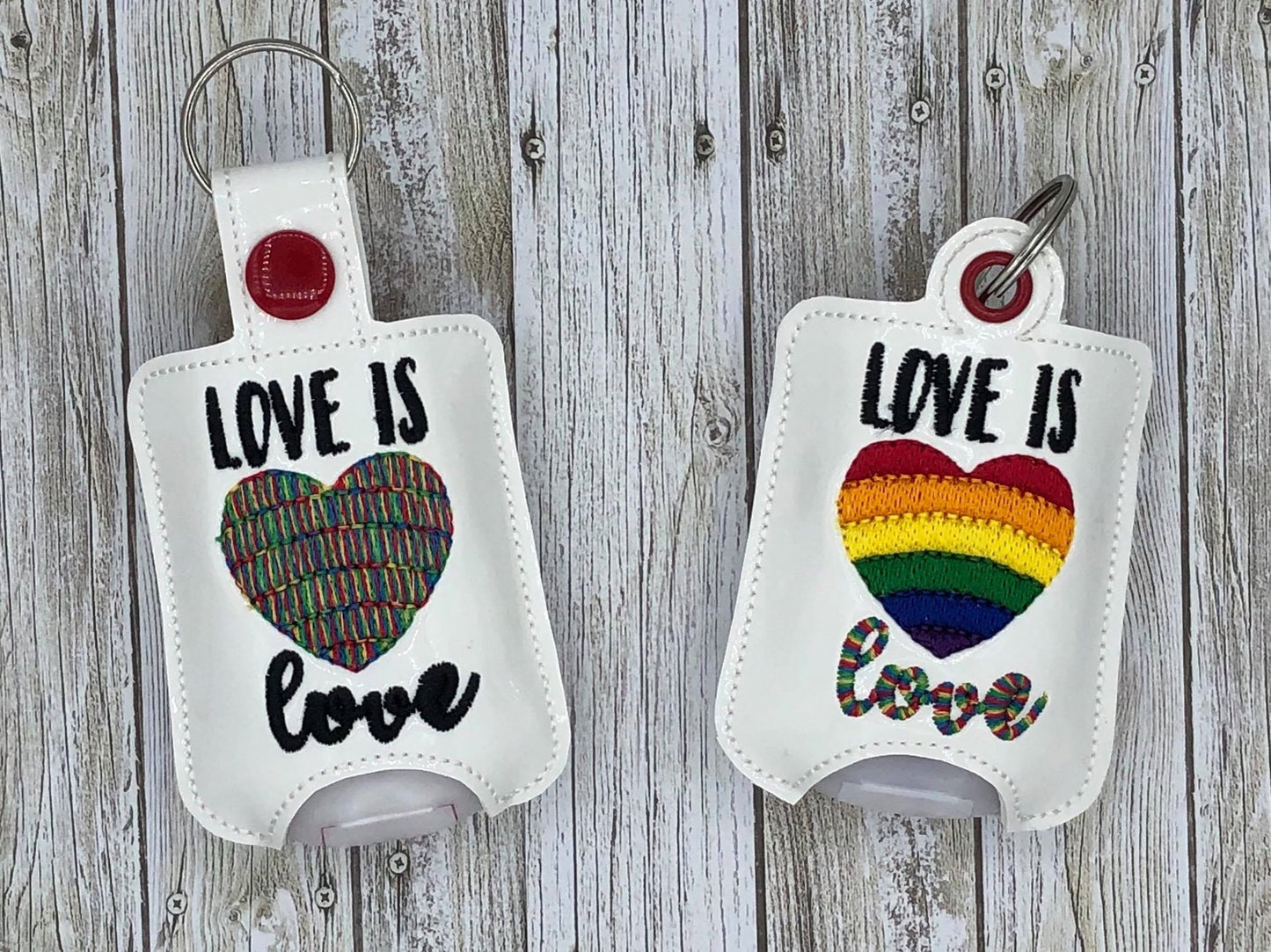 Love is Love Sanitizer Holder - DIGITAL Embroidery DESIGN
