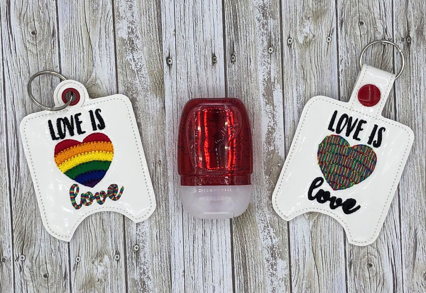 Love is Love Sanitizer Holder - DIGITAL Embroidery DESIGN