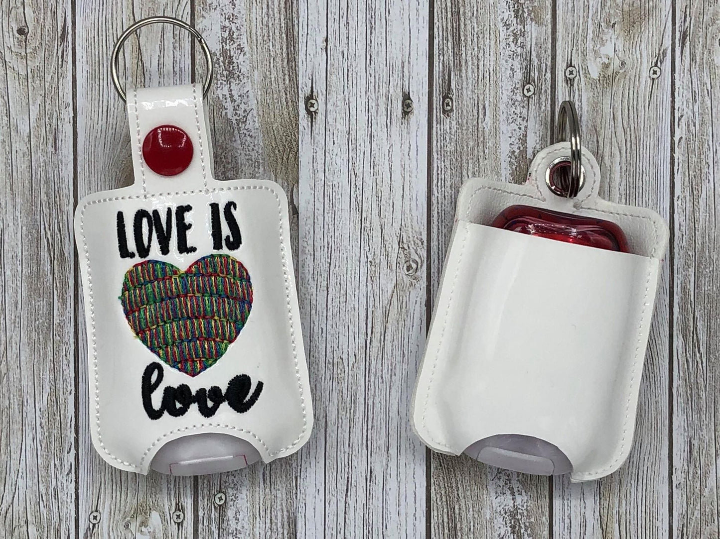 Love is Love Sanitizer Holder - DIGITAL Embroidery DESIGN
