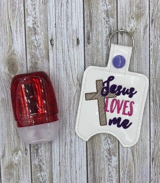 Jesus Loves Me Sanitizer Holders - DIGITAL Embroidery DESIGN