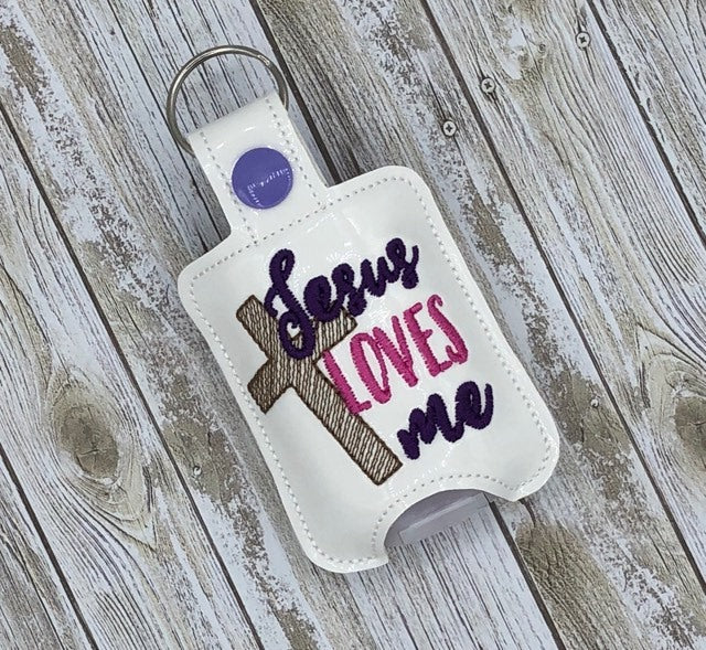 Jesus Loves Me Sanitizer Holders - DIGITAL Embroidery DESIGN