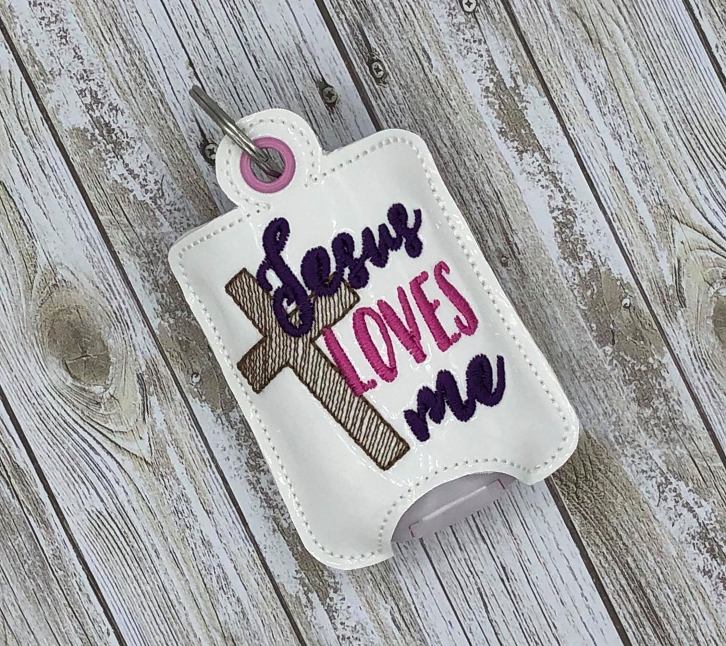 Jesus Loves Me Sanitizer Holders - DIGITAL Embroidery DESIGN