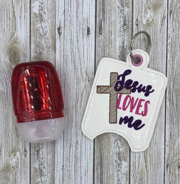 Jesus Loves Me Sanitizer Holders - DIGITAL Embroidery DESIGN