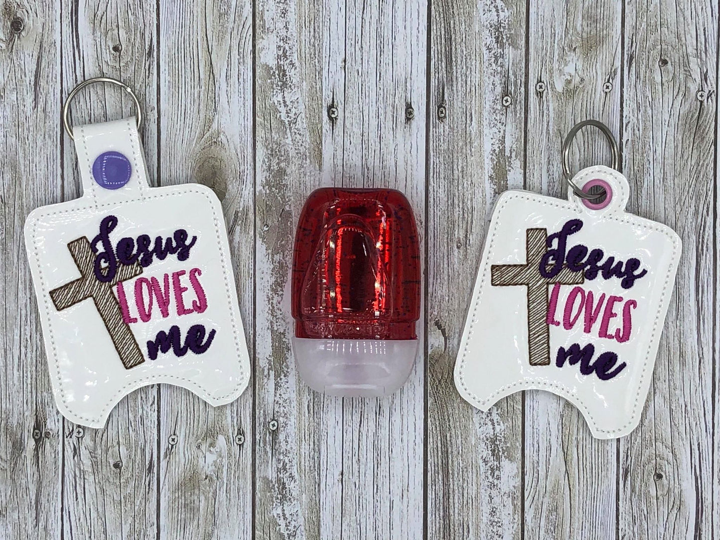 Jesus Loves Me Sanitizer Holders - DIGITAL Embroidery DESIGN