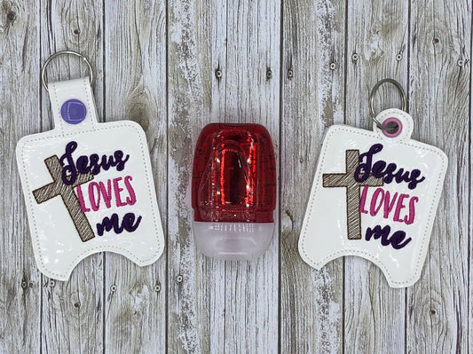 Jesus Loves Me Sanitizer Holders - DIGITAL Embroidery DESIGN