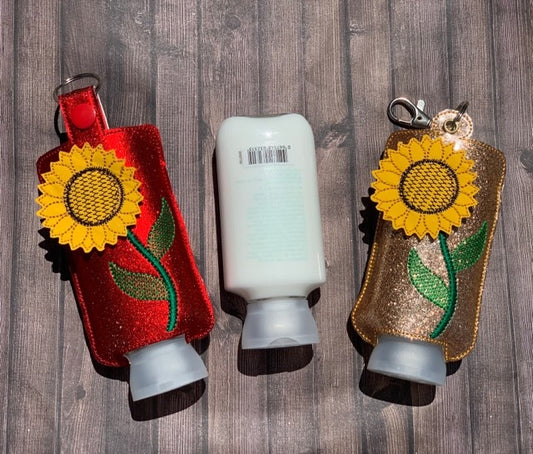 3D Sunflower Hand Lotion Holder 5x7 included- DIGITAL Embroidery DESIGN