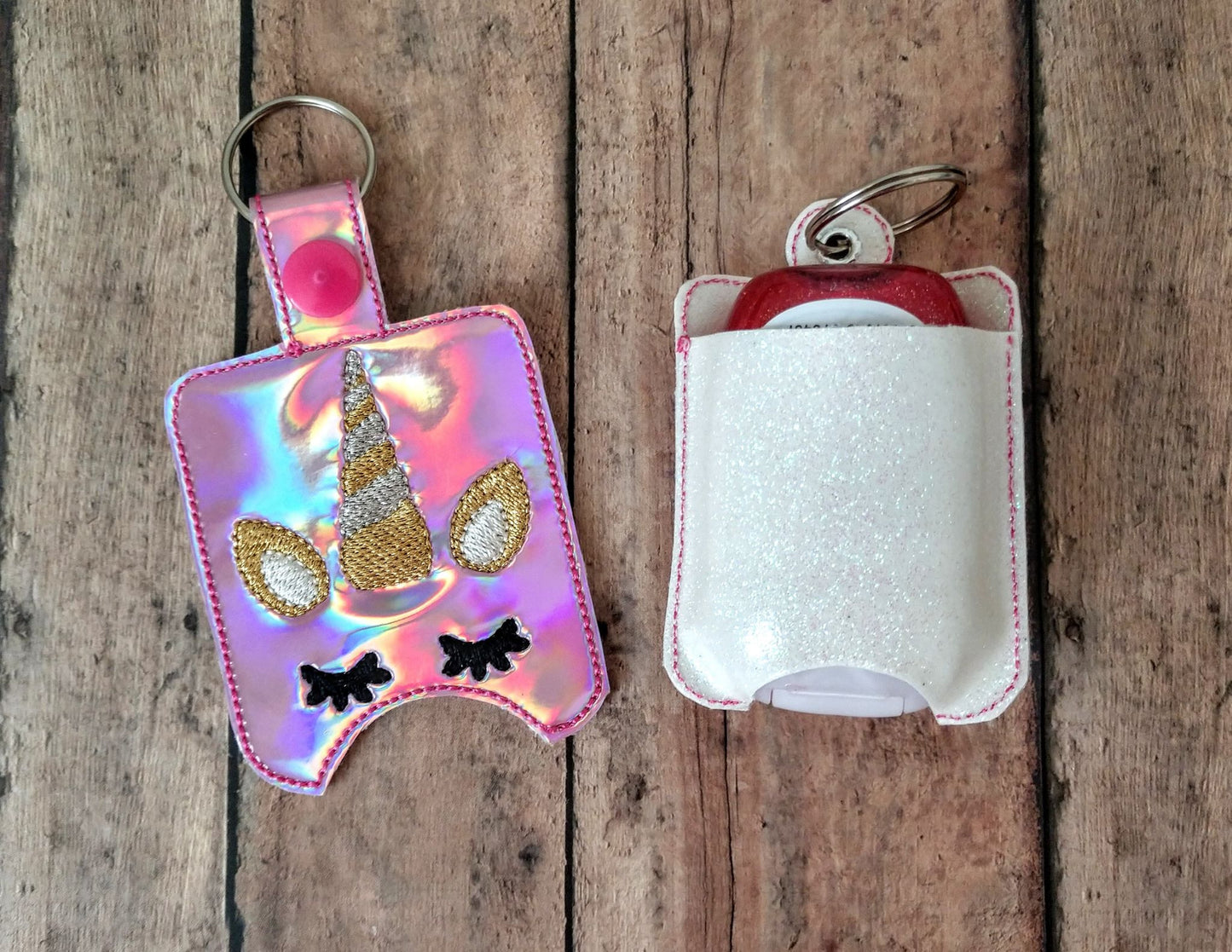 Rainbow Unicorn Sanitizer Holders - DIGITAL Embroidery DESIGN