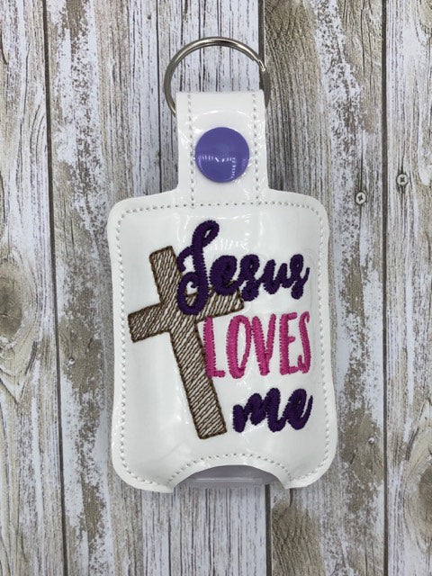 Jesus Loves Me Sanitizer Holders - DIGITAL Embroidery DESIGN