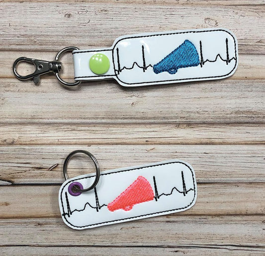 Cheer EKG Fobs - DIGITAL Embroidery DESIGN