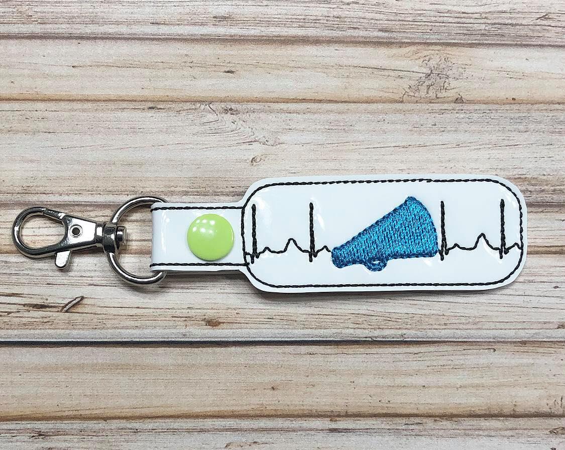 Cheer EKG Fobs - DIGITAL Embroidery DESIGN