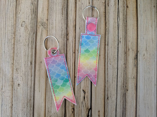 2 point pennant Fobs - DIGITAL Embroidery DESIGN