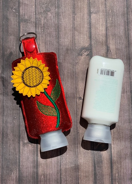 3D Sunflower Hand Lotion Holder 5x7 included- DIGITAL Embroidery DESIGN