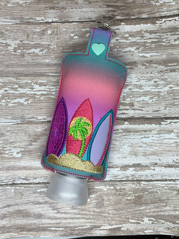 Surfboard Lotion Holders 5x7 included- DIGITAL Embroidery DESIGN