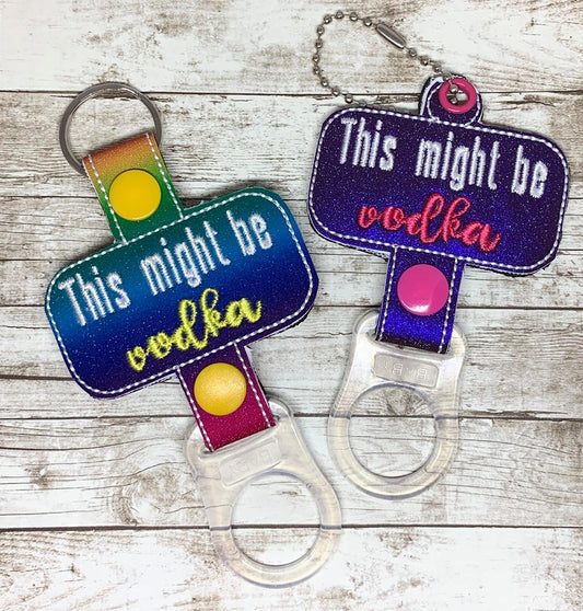 Mature Vodka Water Bottle Holders - DIGITAL Embroidery DESIGN