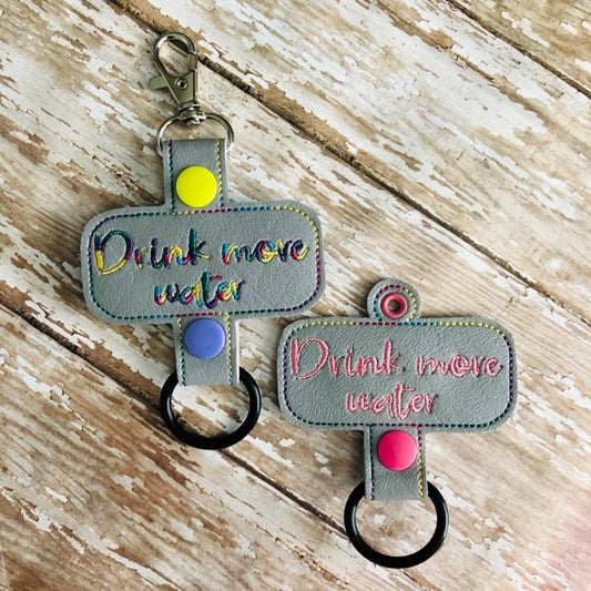 Drink More Water - Water Bottle Holders - DIGITAL Embroidery DESIGN