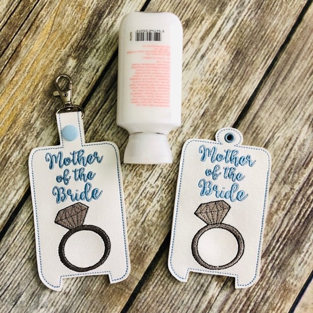 Bridal Party Hand Lotion Holder Set 5x7 included- DIGITAL Embroidery DESIGN