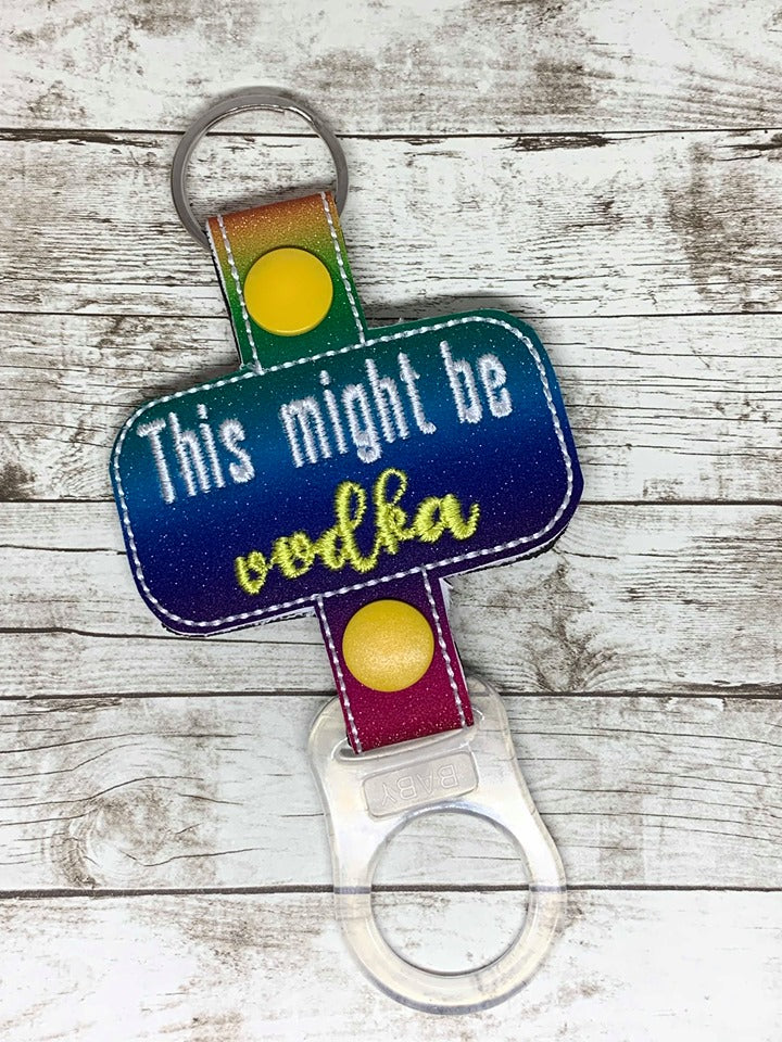 Mature Vodka Water Bottle Holders - DIGITAL Embroidery DESIGN