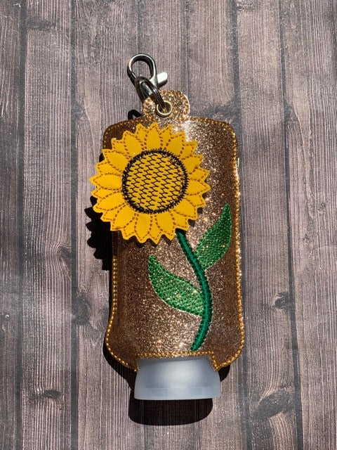 3D Sunflower Hand Lotion Holder 5x7 included- DIGITAL Embroidery DESIGN