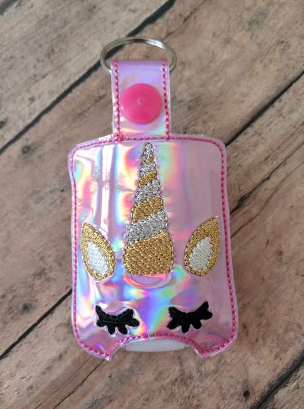 Rainbow Unicorn Sanitizer Holders - DIGITAL Embroidery DESIGN