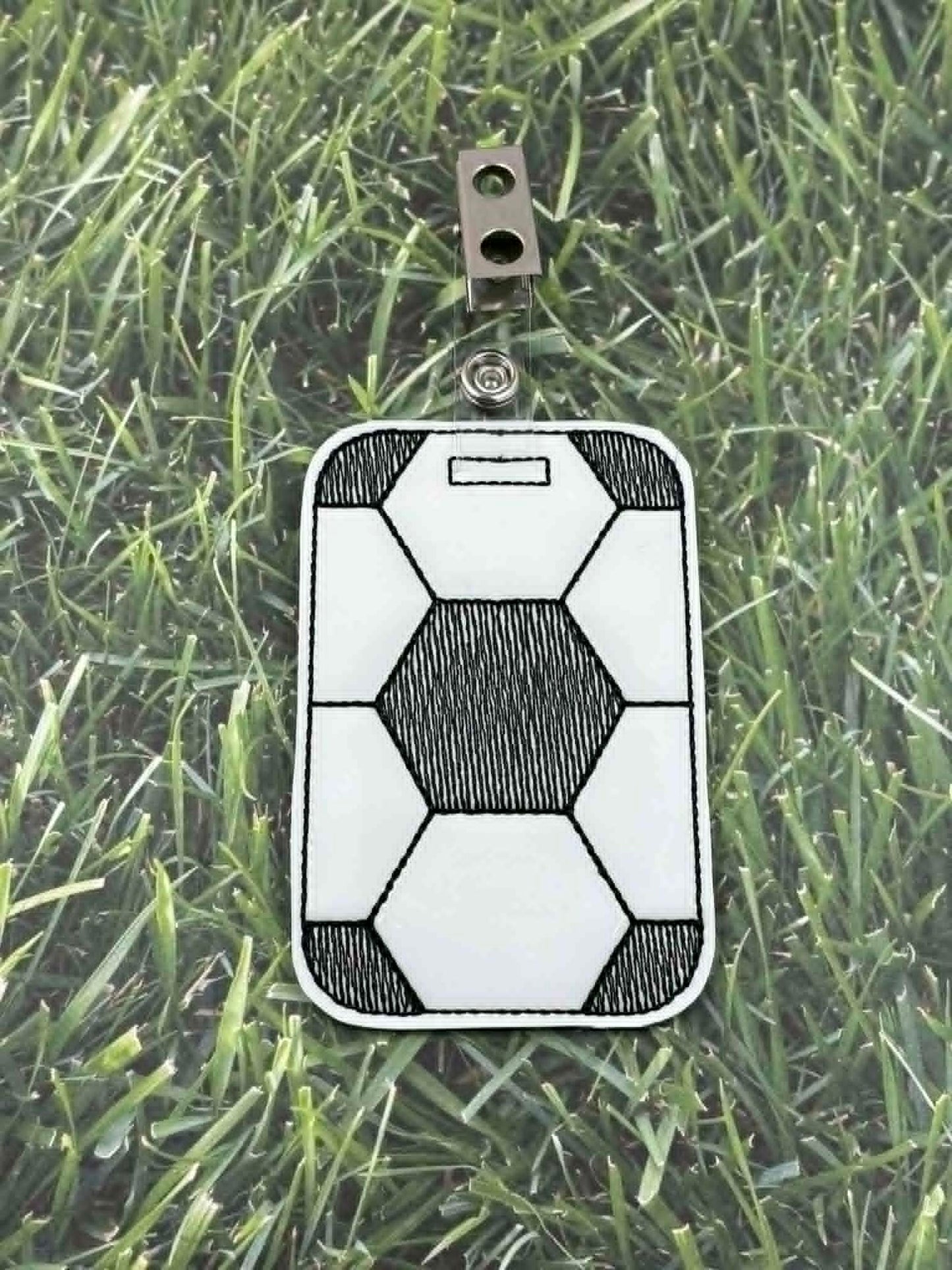 Soccer Stitching Bag Tag – 3 Styles Included – Digital Embroidery Design