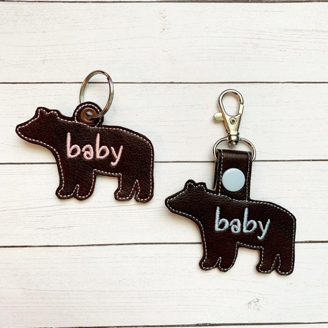 Baby Bear Fobs - DIGITAL Embroidery DESIGN
