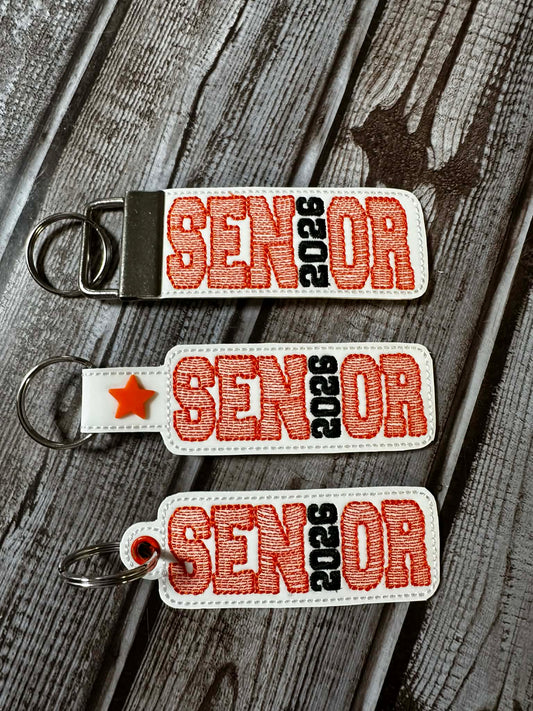 Senior 2026 Key Fobs - 3 Styles INCLUDED - Digital Embroidery Design