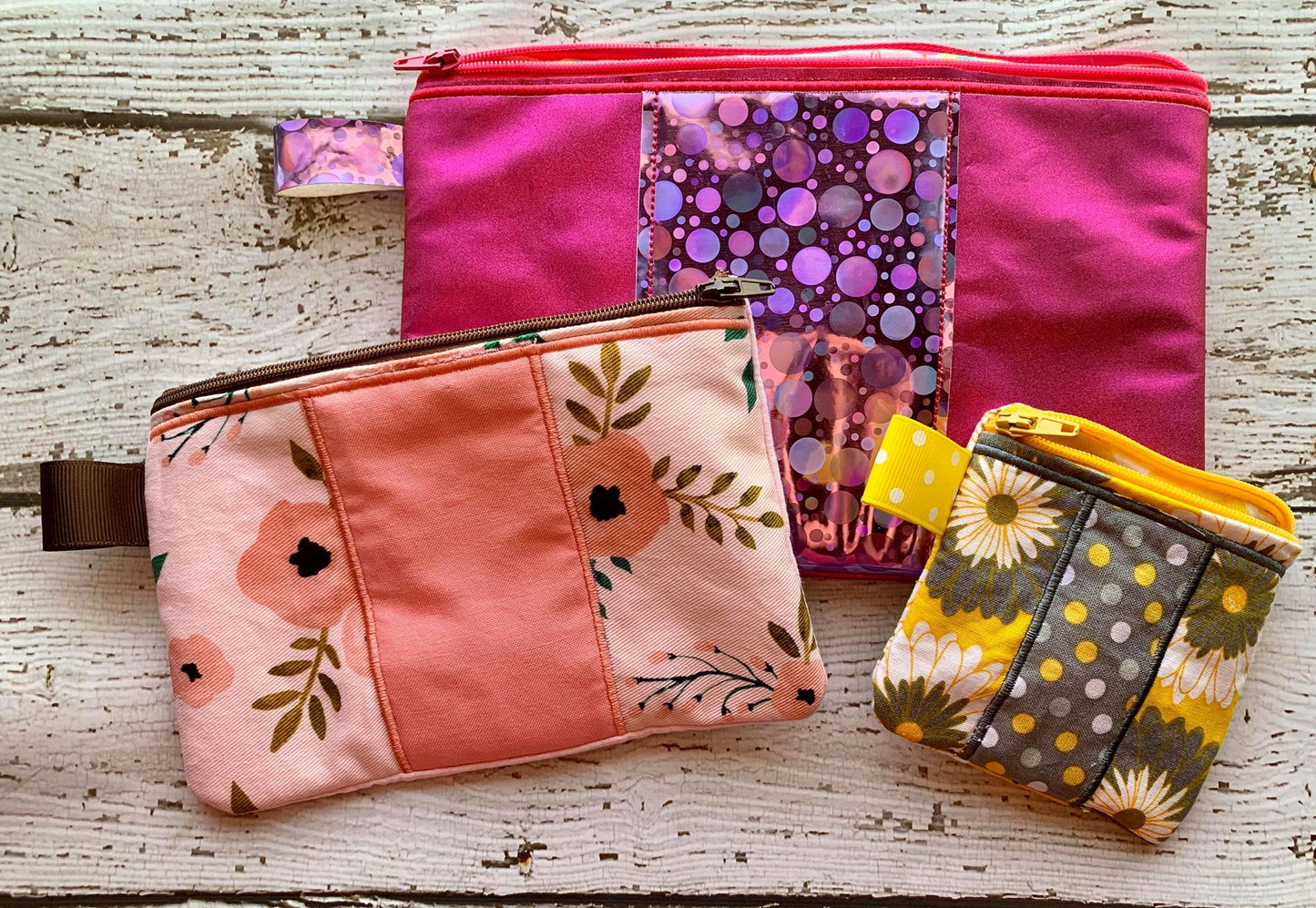 Christy Lined Top Zipper Bag - 3 sizes - Digital Embroidery Design