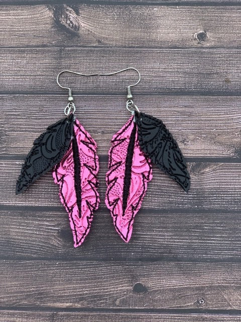 Feather Earrings - Digital Embroidery Design
