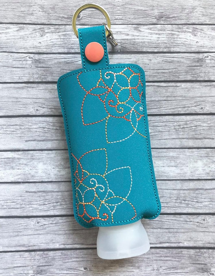 Peeking Mandala Lotion Holder 5x7 - DIGITAL Embroidery DESIGN