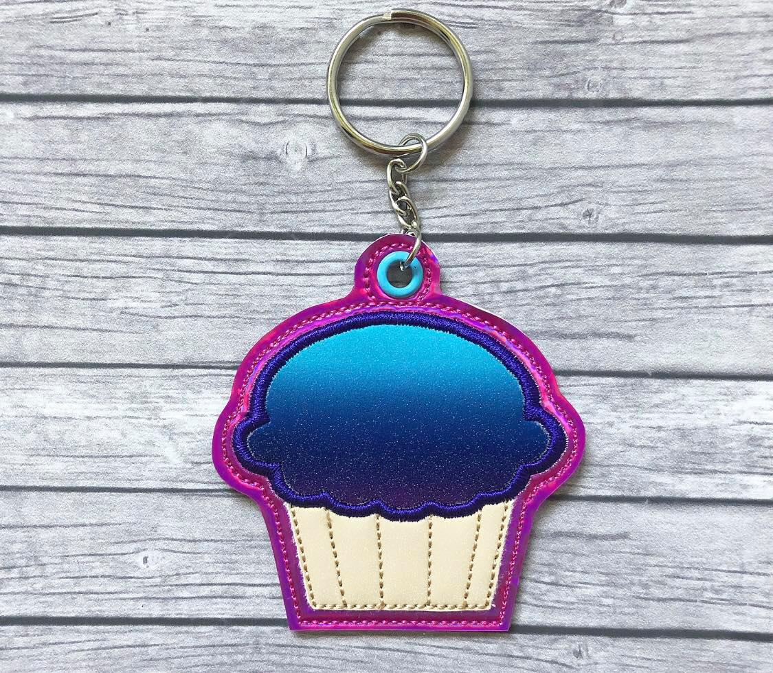 Cupcake Applique Fobs - DIGITAL Embroidery DESIGN