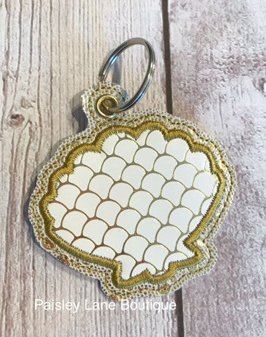 Shell Applique Fobs -DIGITAL Embroidery DESIGN