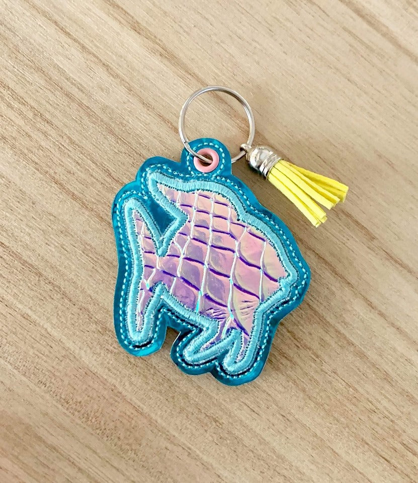 Fish Applique Fobs - DIGITAL Embroidery DESIGN