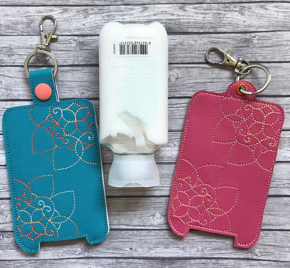 Peeking Mandala Lotion Holder 5x7 - DIGITAL Embroidery DESIGN