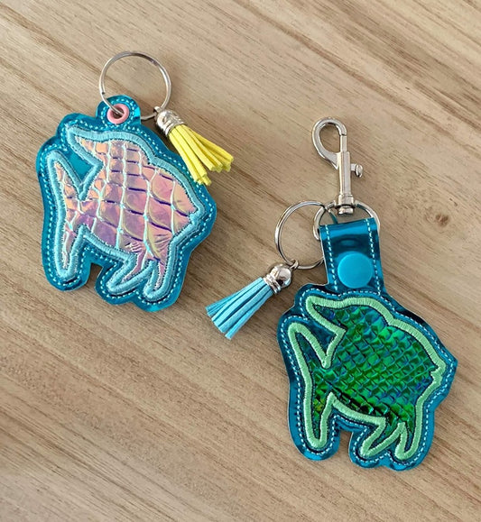 Fish Applique Fobs - DIGITAL Embroidery DESIGN