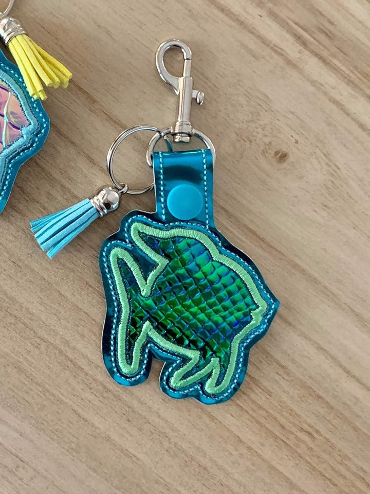 Fish Applique Fobs - DIGITAL Embroidery DESIGN