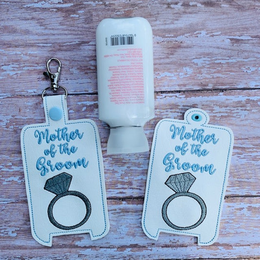 Mother of the Groom Lotion Holders 5x7 included- DIGITAL Embroidery DESIGN