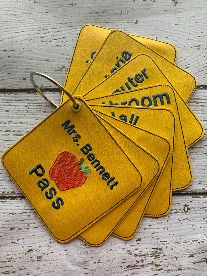 School Pass Feltie Set - Digital Embroidery Design