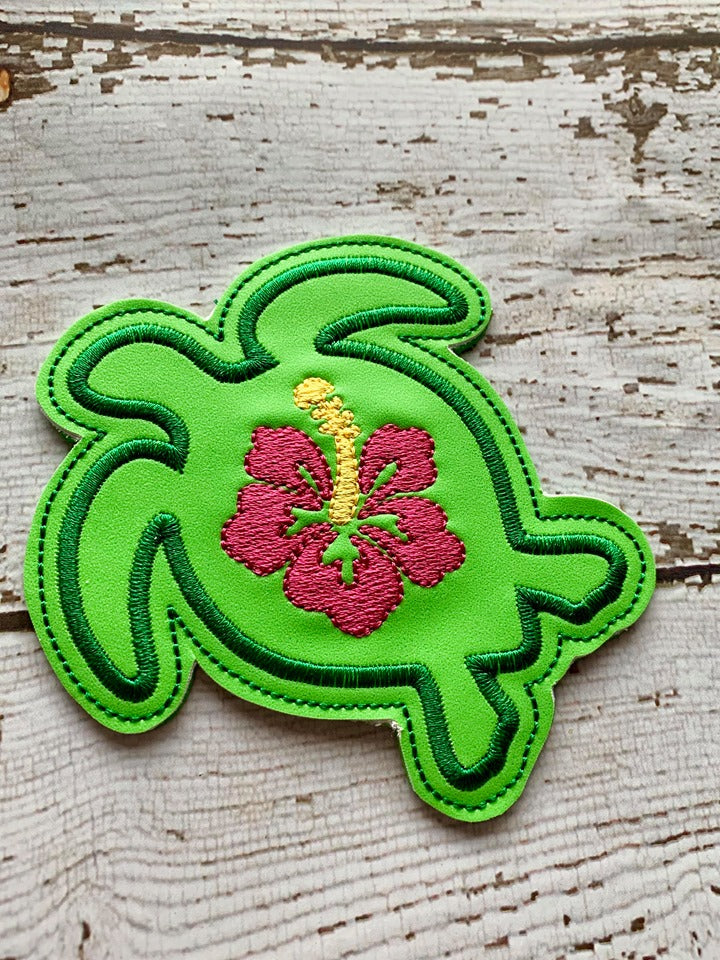 Sea Turtle Coaster 4x4 - DIGITAL Embroidery DESIGN