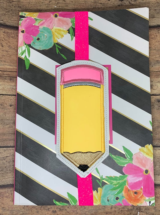 Pencil Applique Book Band - Digital Embroidery Design