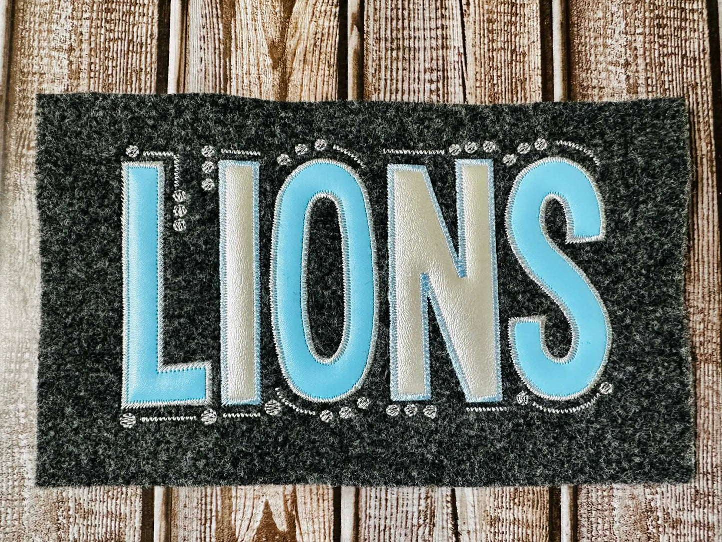 Lions Doodle Font Applique – 4 x 4, 5 x 7, 6 x 10 and 8 x 12 – DIGITAL Embroidery Design