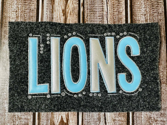 Lions Doodle Font Applique – 4 x 4, 5 x 7, 6 x 10 and 8 x 12 – DIGITAL Embroidery Design
