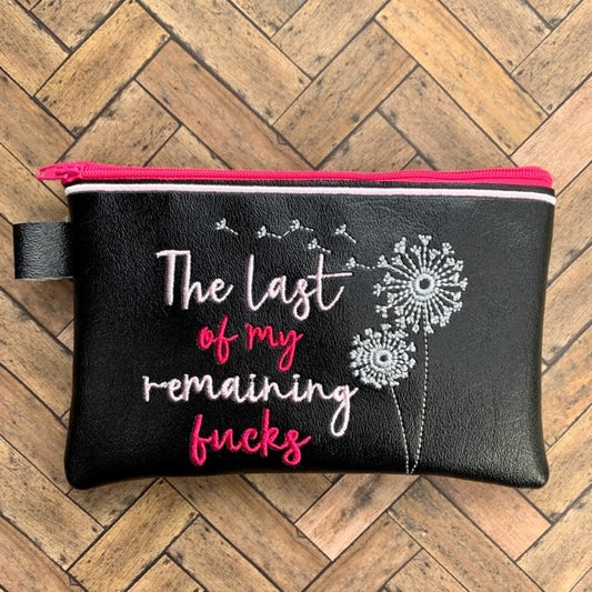 Mature Remaining Zipper Bag - 3 sizes - Digital Embroidery Design