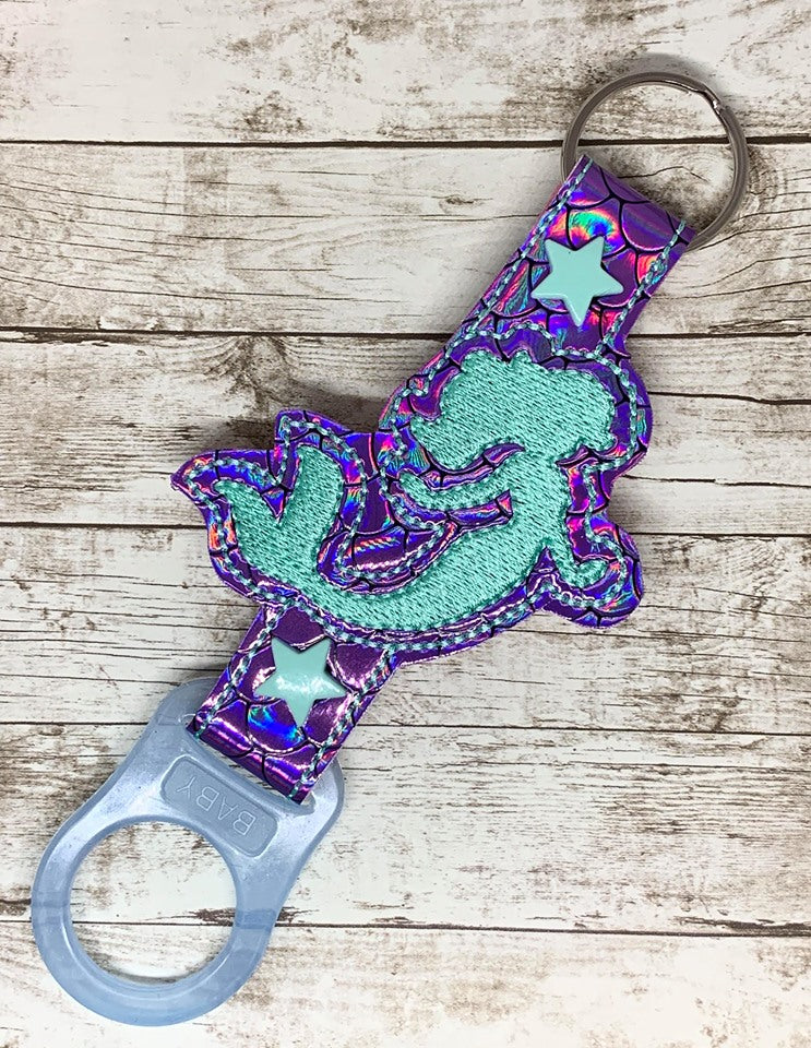 Mermaid Silhouette Water Bottle Holders - DIGITAL Embroidery DESIGN