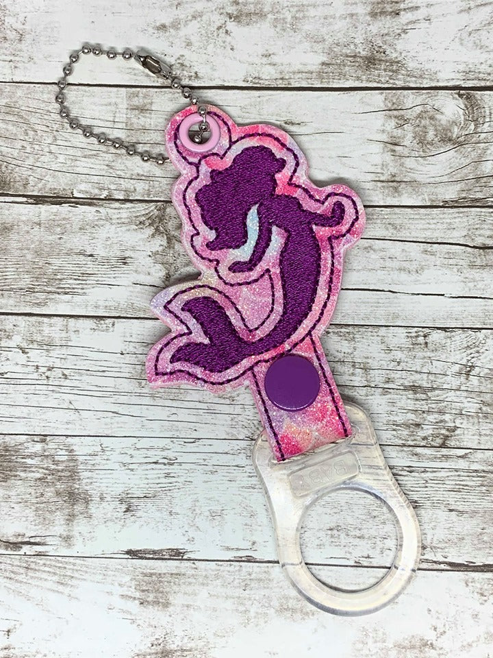 Mermaid Silhouette Water Bottle Holders - DIGITAL Embroidery DESIGN