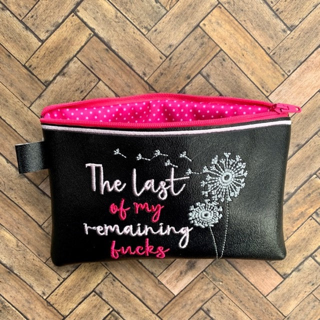 Mature Remaining Zipper Bag - 3 sizes - Digital Embroidery Design